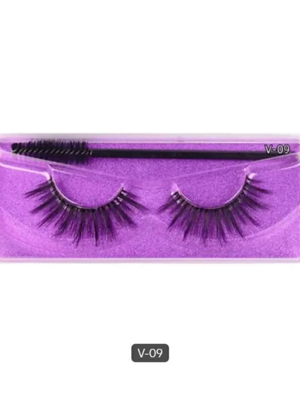 3D Mink Lashes with Spoolie - Black (V-09)